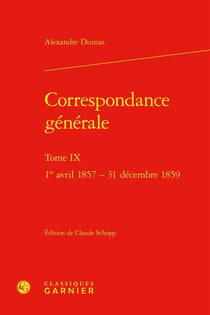 Correspondance générale : 1er avril 1857 - 31 décembre 1859