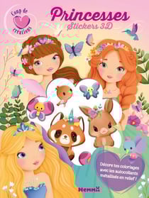 Coup de coeur creations - princesses - stickers 3d