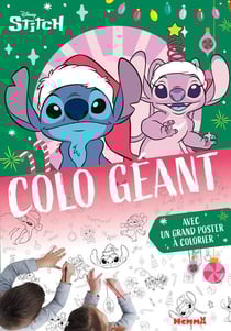 Disney Stitch - Colo géant (Noël) - Avec un grand poster à colorier