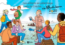 Les enfants en pélerinage vers la crèche... de Bethléenn