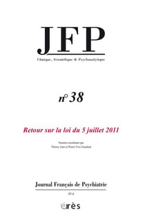 Journal français de psychiatrie n.38 : la loi du 5 juillet 2011