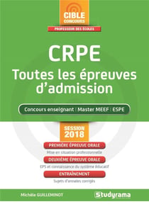CRPE - toutes les épreuves d'admission - concours enseignant, master MEEF, ESPE