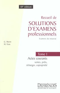 Solutions examens prof. t.1