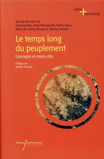 Le temps long du peuplement - concepts et mots-clés