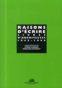 Raisons d'écrire, des livres d'architectes
