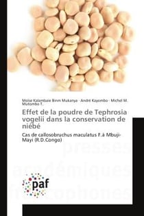 Effet de la poudre de Tephrosia vogelii dans la conservation de niebe : Cas de callosobruchus maculatus F.A Mbuji-Mayi (R.D.Congo)