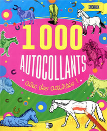 1000 autocollants avec des activités - chevaux