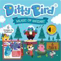 Ditty Bird : Livre musical sensoriel bébé musique classique Mozart - la marche turque