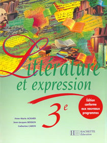 Litterature et expression 3e eleve