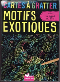 Cartes à gratter - motifs exotiques