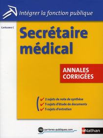 Secrétaire médical - catégorie C - annales corrigées