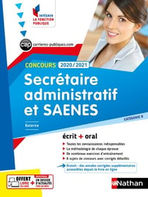 Concours secrétaire administratif et saenes - catégorie b (édition 2020/2021)