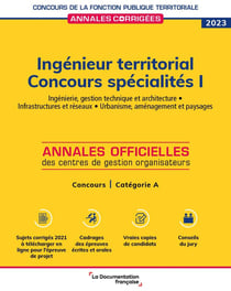 Ingénieur territorial : spécialités I - concours catégorie A (édition 2022/2023)