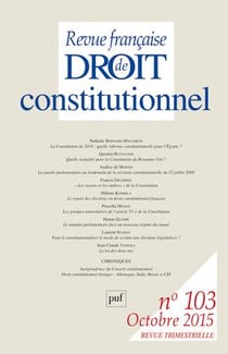 Revue française de droit constitutionnel n.103