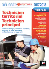 Réussite concours : technicien territorial technicien principal - catégorie B (édition 2017/2018)