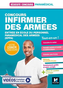 Réussite concours : infirmier des armées - entrée en école du personnel paramédical des armées (EPPA) - tout-en-un !