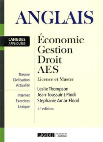 Anglais - économie, gestion, droit, aes - licence et master (4e édition)