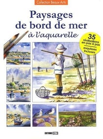Paysages de bord de mer à l'aquarelle