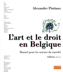 L'art et le droit en Belgique - manuel pour les acteurs du marché