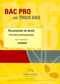 Économie/droit - 1ère professionnelle - corrigé