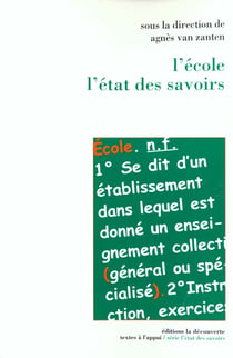 Etat des savoirs - école