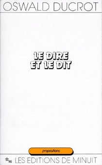 Le dire et le dit