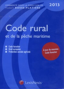 Code rural et de la pêche maritime (édition 2013)