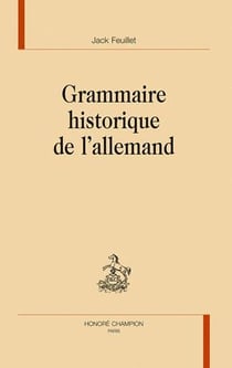 Grammaire historique de l'allemand