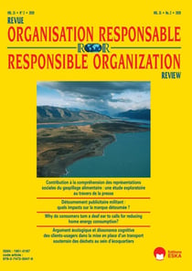 CONTRIBUTION A LA COMPREHENSION DES REPRESENTATIONS SOCIALES.... ROR 2-2020 : REVUE DE L'ORGANISATION RESPONSABLE-VOL 15 N°2-2020
