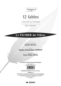 12 FABLES DE JEAN DE LA FONTAINE - FICHIER