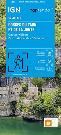 2640OT : Gorges du Tarn et de la Jonte - Causse Méjan, Parc national des Cévennes (5e édition)