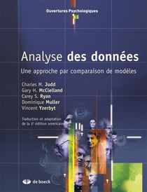 Analyse des données - une approche par comparaison de modèles