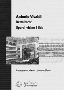 Spreai vicino i lido, aria, partitions chant et clavier, opéra d'Antonio Vivaldi
