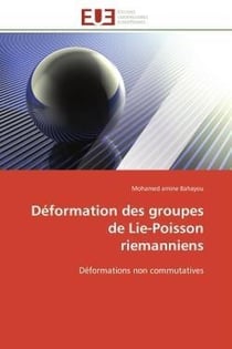 Deformation des groupes de lie-poisson riemanniens - deformations non commutatives