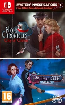 Mystery investigations 1 path of sin: greed + noir chronicles: city of crime