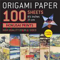 Origami paper : 100 sheets hokusai prints 8" 21 cm