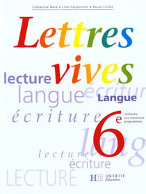 Lettres vives 6e eleve