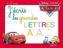 J'écris les grands lettres avec cars - ardoise