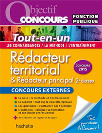 Objectif concours - rédacteur territorial - concours externes - tou-en-un