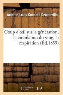 Coup d'oeil sur la generation, la circulation du sang, la respiration et sur la theorie - des ressem