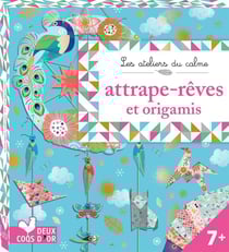 Attrape-rêves et origamis - mini-boïte avec accessoires
