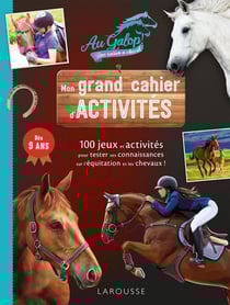 Au galop, une saison à cheval : mon grand cahier d'activités