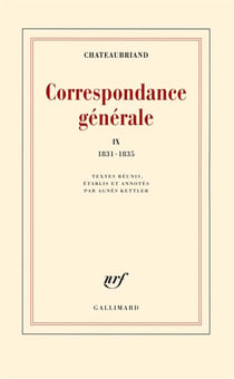 Correspondance générale Tome 9