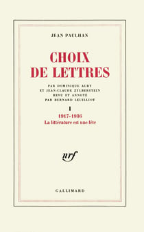 Choix de lettres : 1917-1936
