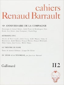 Cahiers renaud barrault - 40  anniversaire de la compagnie