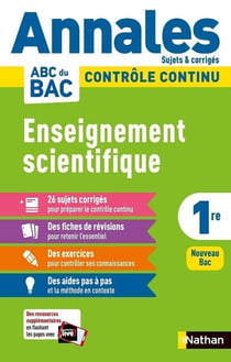 Annales ABC du BAC 2024 - Enseignement Scientifique 1re - Corrigé