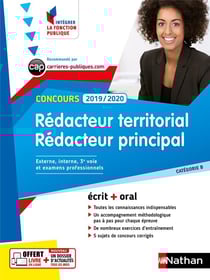 Concours rédacteur territorial rédacteur principal - écrit + oral - catégorie B (édition 2019/2020)