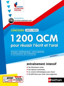 1 200 QCM pour réussir l'écrit et l'oral (édition 2021/2022)
