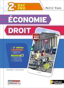 Multi'exos - Economie-Droit 2de Pro Bac Pro Tertiaires - 2024 - Pochette - élève - + iManuel