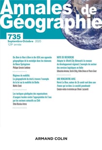 Annales de géographie - N° 735 5/2020